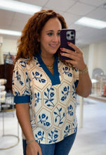 Load image into Gallery viewer, Indigo Garden Top