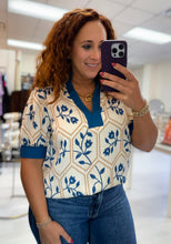 Load image into Gallery viewer, Indigo Garden Top