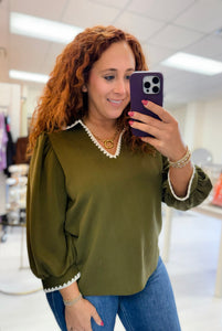Olive Charm Top