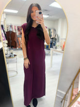 Load image into Gallery viewer, Wine Sleeveless Maxi Dress