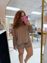 Load image into Gallery viewer, Ribbed Longsleeve Shorts Set