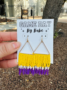 Tigers Beaded Earrings