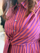 Load image into Gallery viewer, Wine Country Stripe Dress