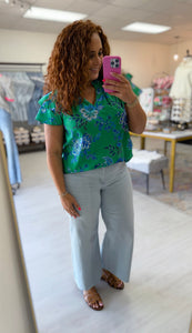 Vervet Olivia Wide Leg Crop Jeans