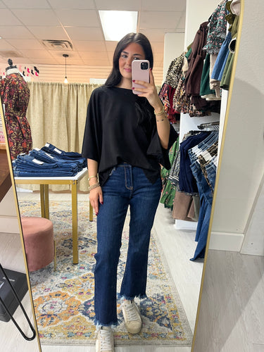 Risen High Rise Crop Jeans