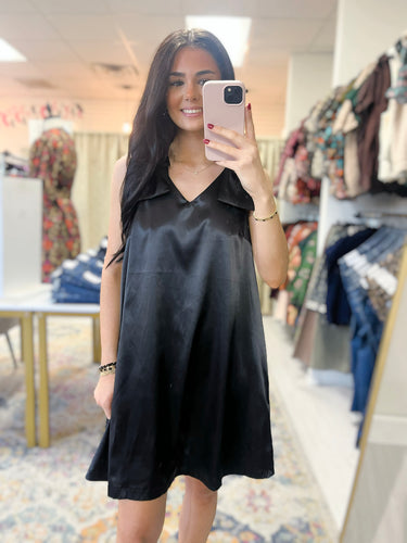Wrapped In Satin Dress