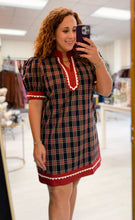 Load image into Gallery viewer, Holiday Plaid Mini Dress