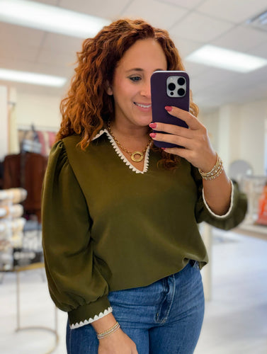 Olive Charm Top