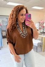 Load image into Gallery viewer, Caramel Leopard Top