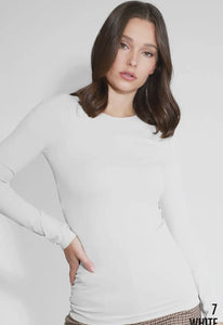 Essential White Long Sleeve Top