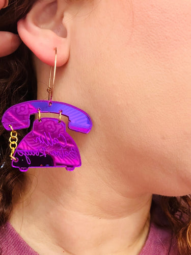 Acrylic Calling Baton Rouge Earrings