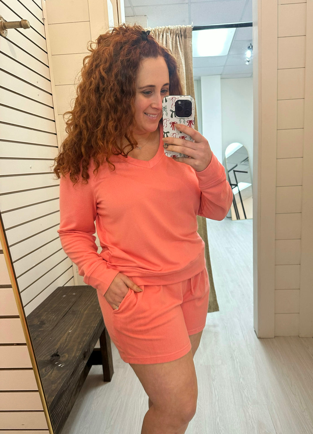 Carly Coral PJ Set