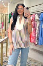 Load image into Gallery viewer, Americana Stripe Notch Tank