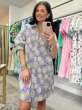 Load image into Gallery viewer, Lavender Fields Tie Sleeve Dress