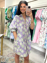 Load image into Gallery viewer, Lavender Fields Tie Sleeve Dress