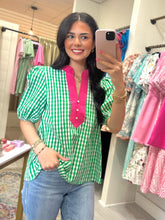 Load image into Gallery viewer, Sweet Pea Gingham Top