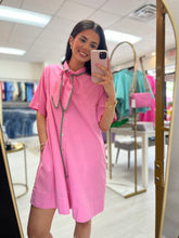 Load image into Gallery viewer, Blushing Bow Tie-Neck Dress