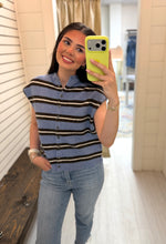 Load image into Gallery viewer, Blue Skies Stripe Top