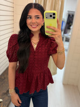 Load image into Gallery viewer, The Ruby Rose Eyelet Top