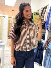 Load image into Gallery viewer, Chocolate Dream Stripe Top