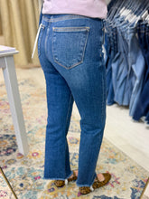 Load image into Gallery viewer, Risen High Rise Ankle Straight Raw Hem
