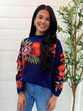 Load image into Gallery viewer, Midnight Bloom Sweater