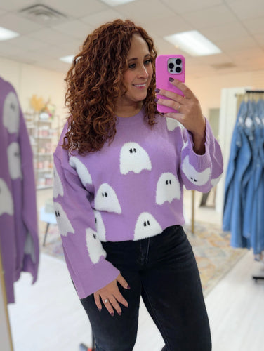 Halloween Purple Boo Top