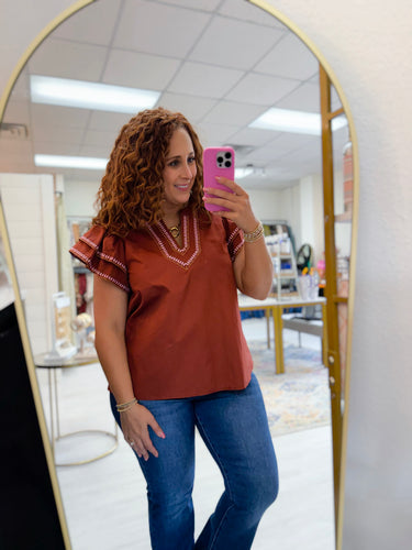 Rustic Ruffle Top