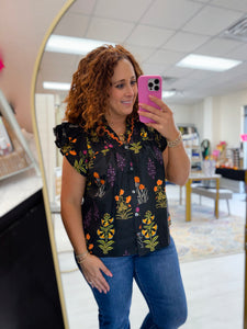 Midnight Bloom Top