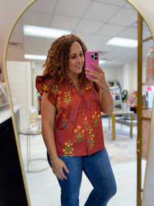 Midnight Bloom Top