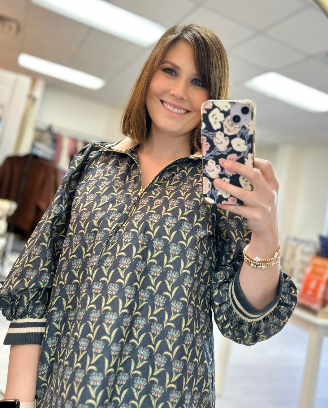 Wild Ivy Zip Top