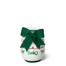 Load image into Gallery viewer, Swig Christmas Bow Stemless Wine